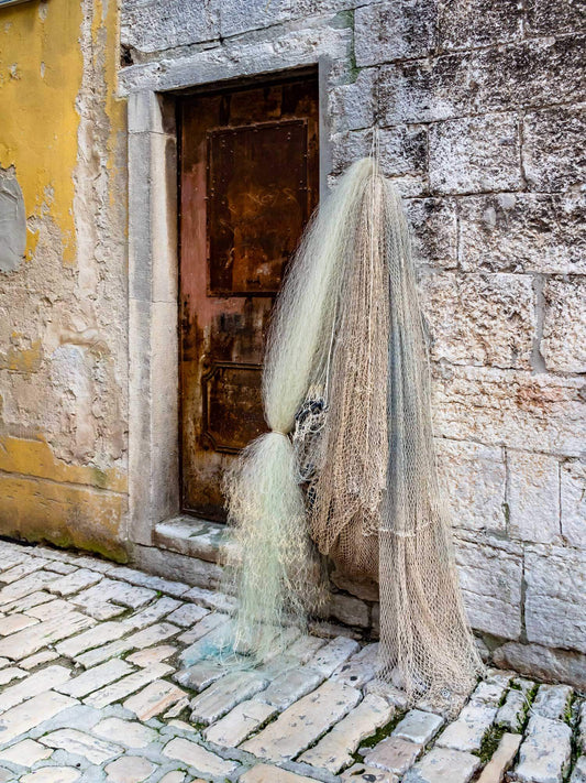 Drying Fishing Nets, Roving, Croatia 2014
