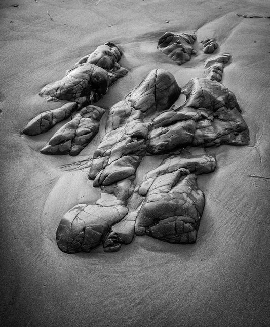 Beach Sand Abstract, Sooke, Vancouver Island 2016