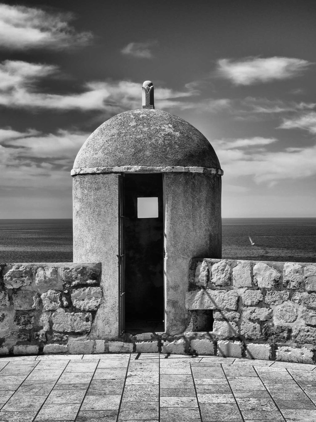 Sentry Turret and Sailboat, Dubrovnik