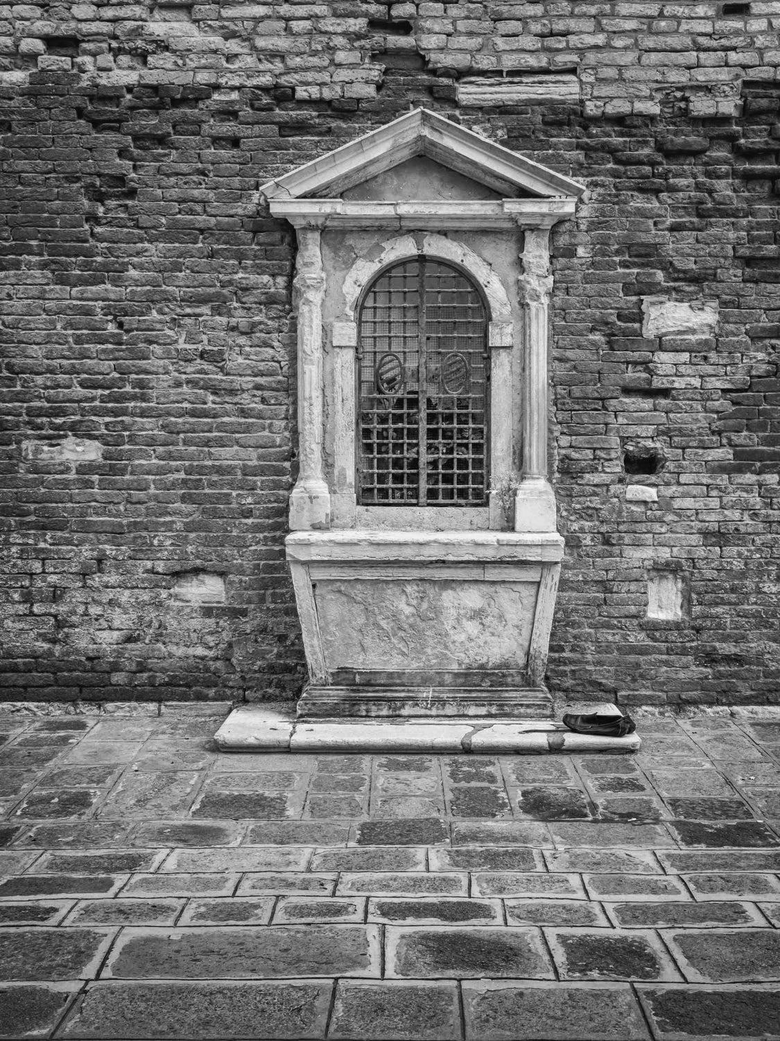 An Offering of Shoes, Venice, Italy 2014