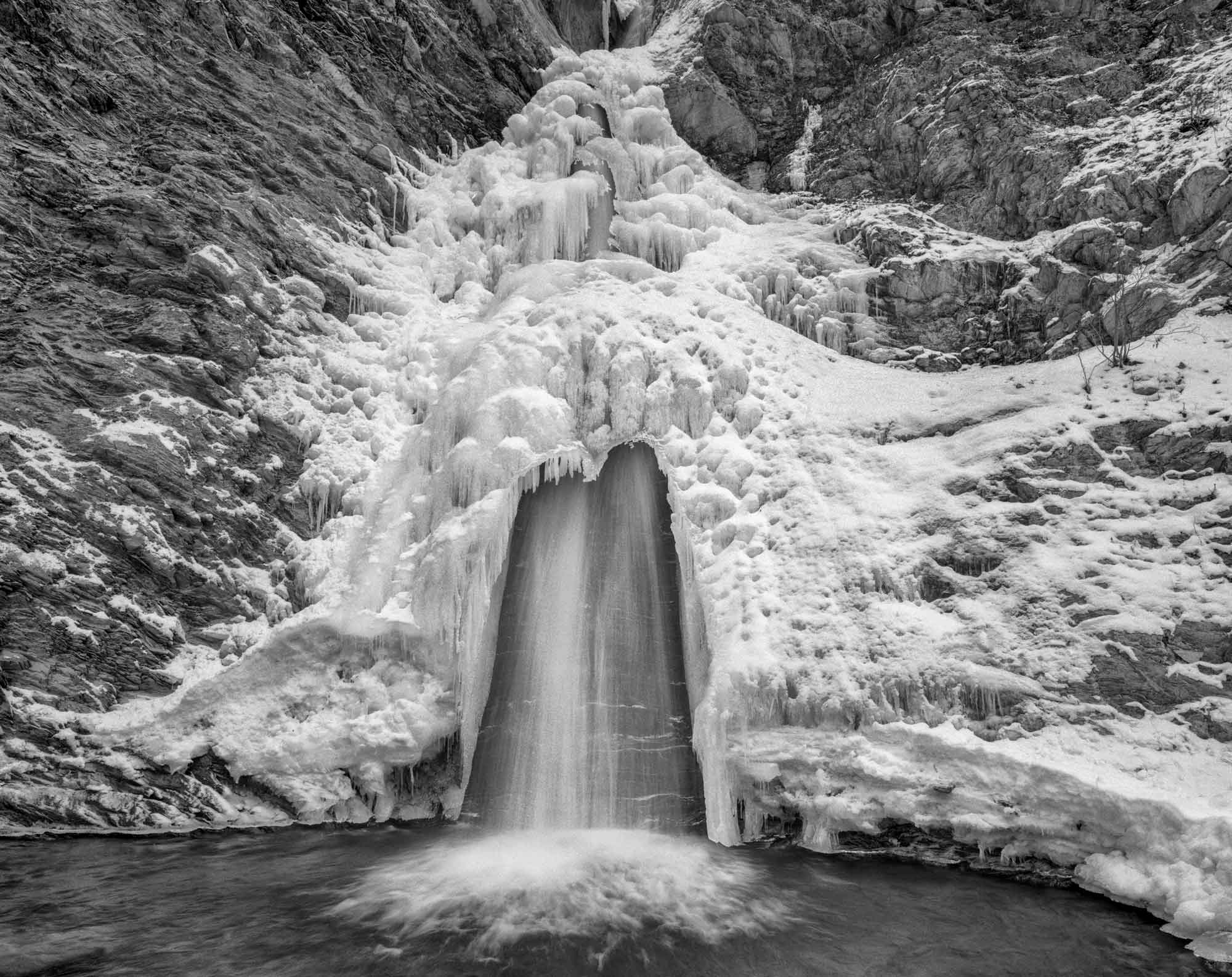 Icefall Drapery, Hidden Canyon, 2003
