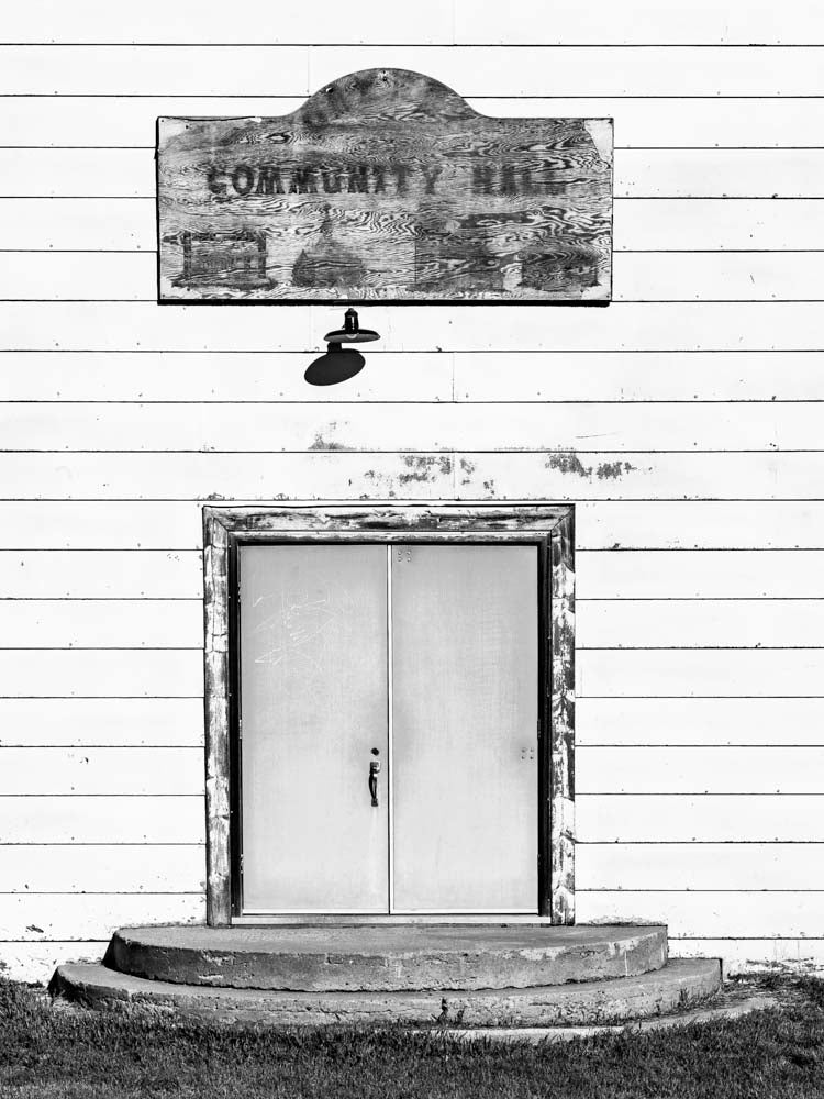 Community Hall Entrance, Red Coat Trail, Saskatchewan 2012