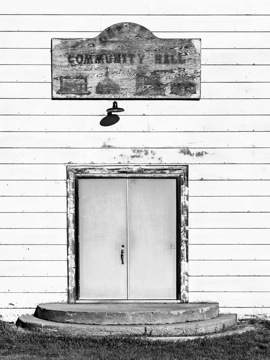Community Hall Entrance, Red Coat Trail, Saskatchewan 2012